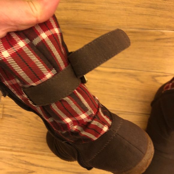 Patagonia brown expresso plaid booties, size 8 - Picture 6 of 12